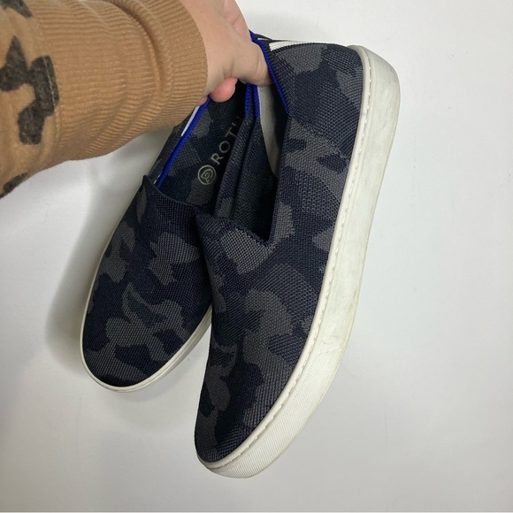 Rothy’s the original slip on sneakers dark gray camo pattern size 9.5 - Picture 6 of 11